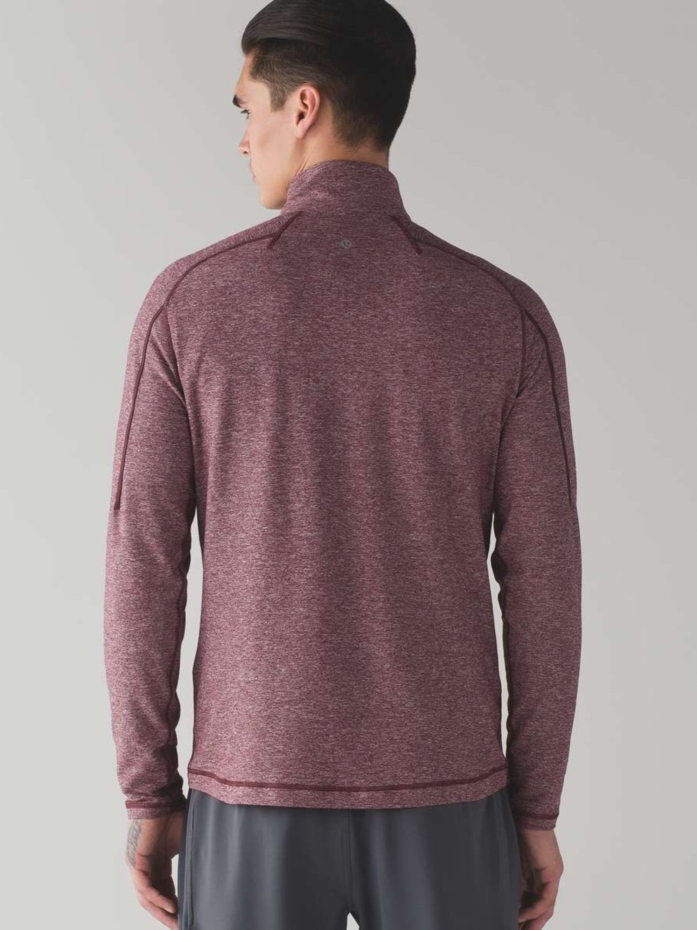 Lululemon Surge Warm 1/2 Zip Long Sleeve Pullover Heathered Cassis Large -No Tag - Picture 2 of 10